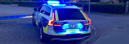 VTI utvärderar användningen av polisens försök med så kallat identifieringsljus. Foto: VTI/Björn Lidestam. 