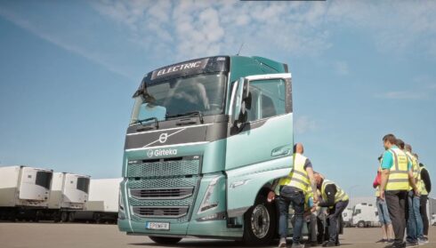 Volvo tillhandahöll fordon samt expertis för att utbilda Driver Academys utbildare. Foto: Girteka.