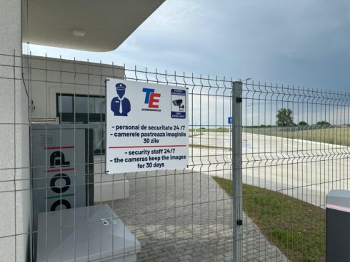 Den rumänska lastbilsparkeringen har erhållit Dekra Platinum-certifiering. Foto: Travel Center of Europe.