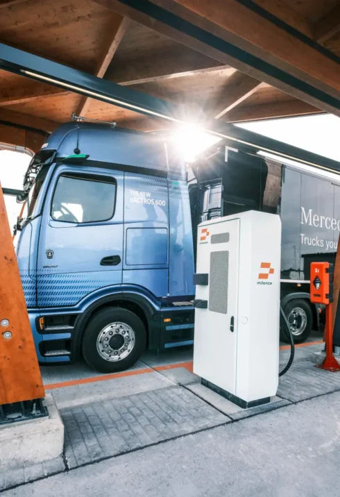 MCS-systemet ska möjliggöra laddning på 30 minuter. Foto: Milence.