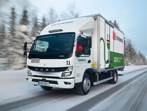 Förhållanden som råder i Lappland nära polcirkeln i norra Finland bjuder inte sällan på temperaturer på -30 grader. Foto: DB Schenker.
