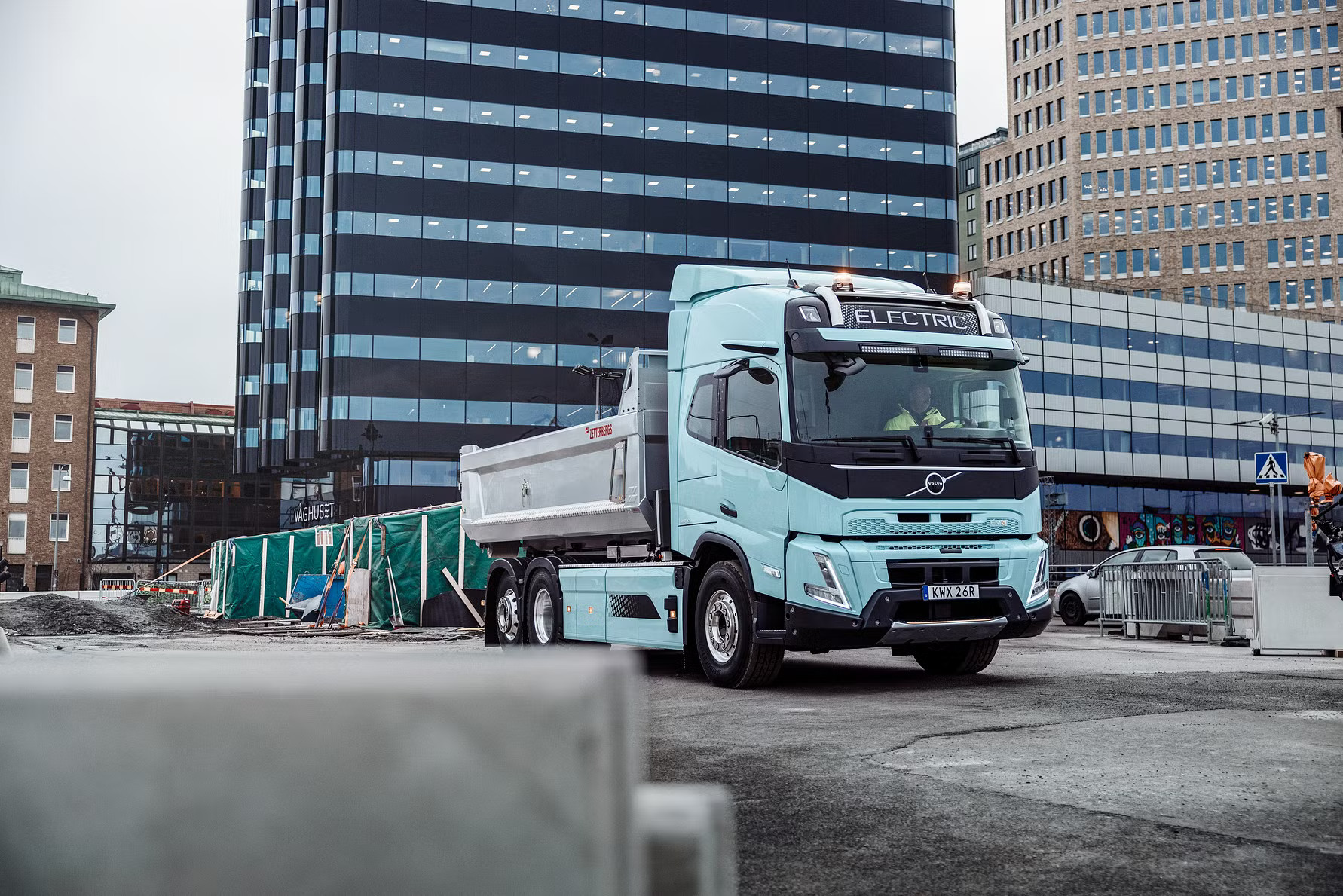 Du kan även provköra en Volvo FMX. Foto: Volvo.