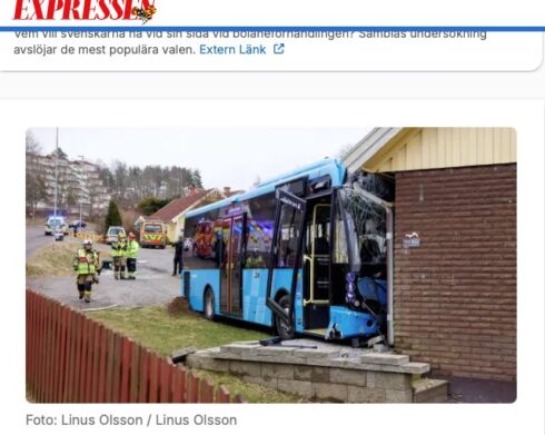 Detta kunde gått illa, men sonen i huset hade änglavakt. Foto: Skärmdump från Expressens artikel.