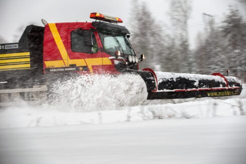   Karlstads kommun förbereder sig inför första snön som beräknas falla under veckan. Foto: Karlstads kommun.