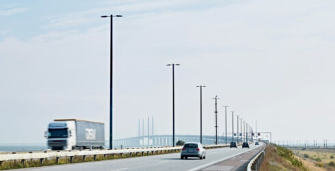 Årsrekord, dygnsrekord och månadsrekord är några av alla toppnoteringar som gjorts på Øresundsbron under 2025. Foto: Øresundsbron