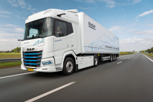 DAF XF Electric utsedd till Eco-Friendly Truck of the Year. Foto: DAF Trucks.