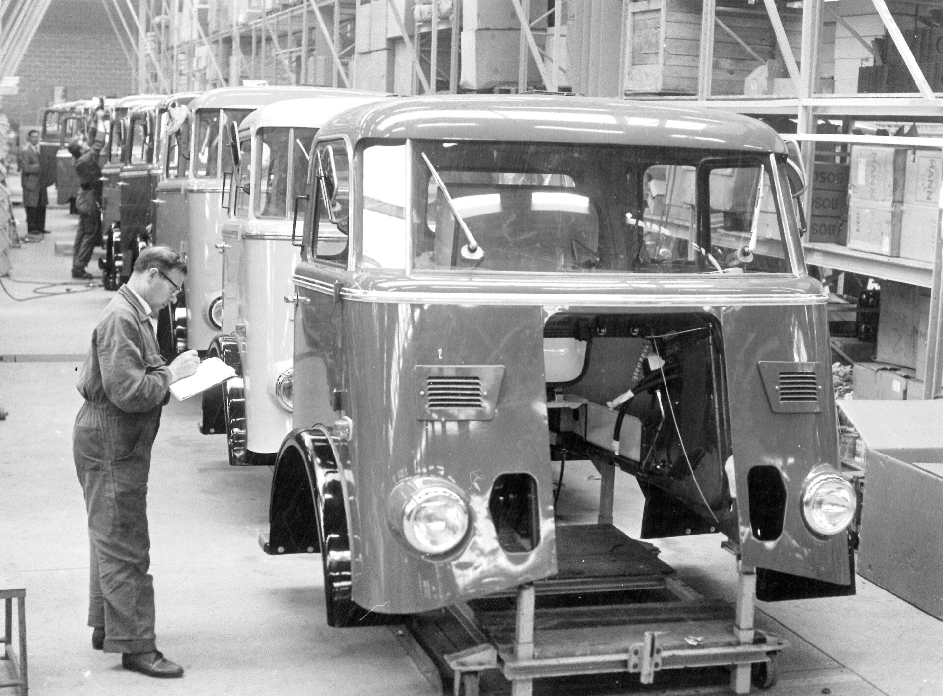 1967 hade produktionen kommit igång på allvar. Foto: DAF Trucks.