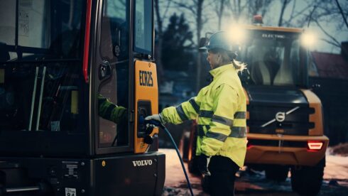  Senast till hösten 2026 kräver Göteborgs Stad elektrifierade bygg- och anläggningsentreprenader. Foto: Oskar Omne, Volvo Construction Equipment/arkivbild.