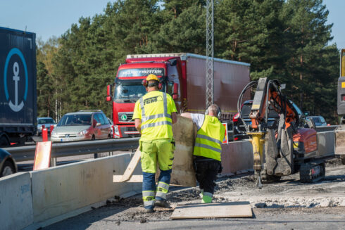  Framkomligheten begränsas under renoveringen. Foto: Trafikverket.
